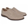 Pantofi barbati Sport de vara cu perforatii - Piele Naturala Bej GKR507BEJ